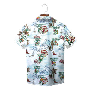Christmas Birdies golf frog tropical palm tree Hawaiian shirt variant 2