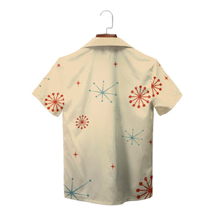 Cream personalised Christmas Hawaiian shirt Snow White faces variant 2